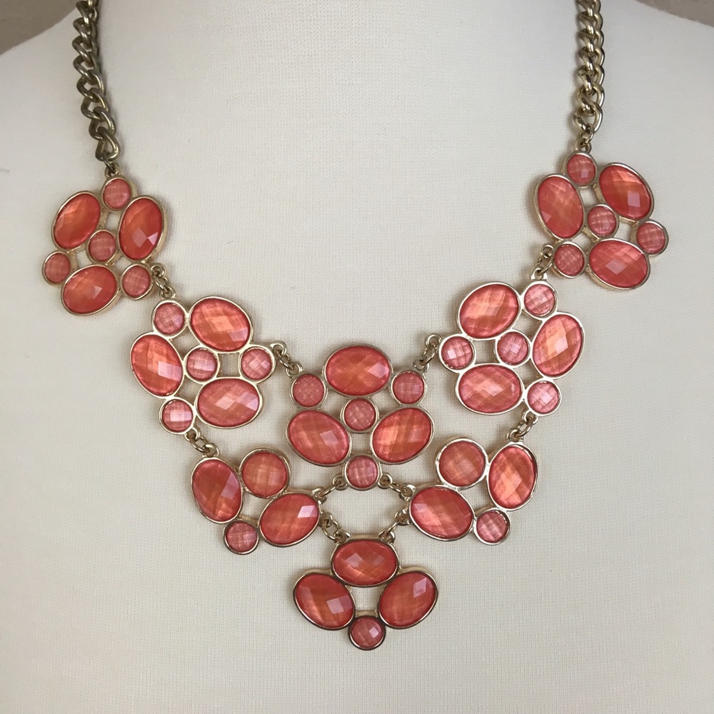 Orange Statement Necklace - image 6